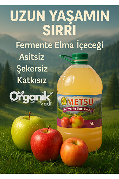 METSU %100 Doğal Fermente Elma İçeceği 5 L – Asitsiz & Şekersiz & Katkısız | ...