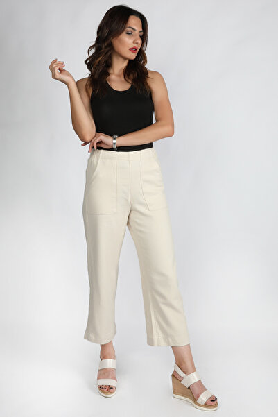 BALİNS Kadın Gabardin Pantolon Bej