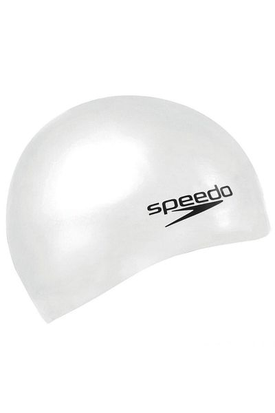 SPEEDO White Silc Moud Cap