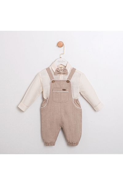 Little Ya Ya Love Dustin Baby Boy Shirt Salopet Bow Tie Suit