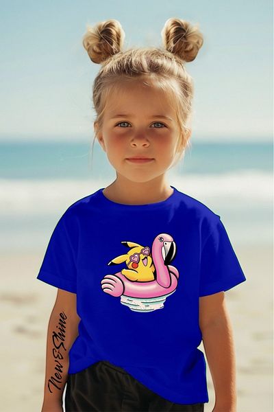 New Shine 1 tricou este un cadou pentru achiziții de 6 și mai sus în coș - Tricou pentru copii oversize cu imprimeu Pikachu