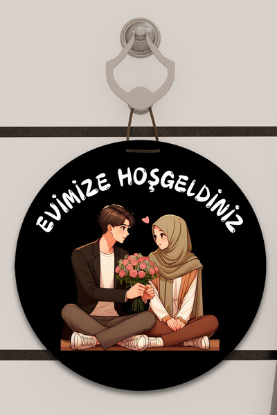 Dormot Home Decor de ușă cu imprimare digitală, negru, cu model de turban de ...