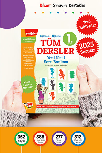 Dikkat Atölyesi Yayınları 1. Sınıf Tüm Dersler Yeni Nesil Soru Bankası