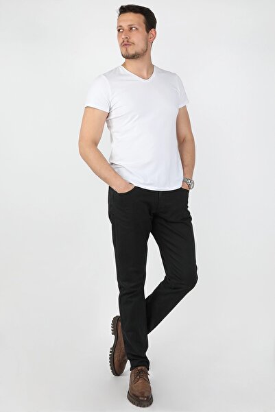 BALİNS Erkek 5 Cep Gabardin Pantolon Siyah