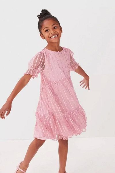 Kidmark Çocuk Modası Girl's Next Pink Tulle Dress