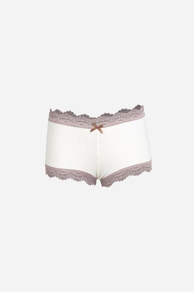 Celira Women's Cotton 2-Pack Boxer Cream 40277