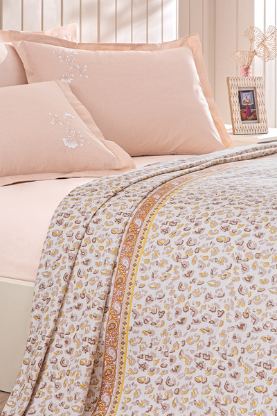 Puffy Perula Double Pique Set - Powder