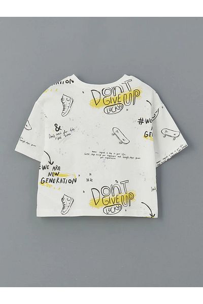 LC Waikiki LCW Kids Crew Neck για κορίτσια Crop T-shirt