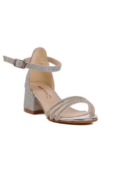 AYK'S Pantofi rochii de seara pentru copii argintii 253 RY 6504 P
