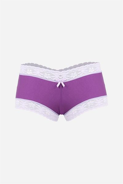Celira Women's Cotton 2-Piece Boxer Purple 40278