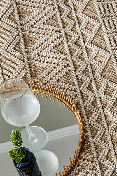 akbel halı & yatak exclusive home design Soho SH 14 Bej - Bukle Iskandinav Ha...