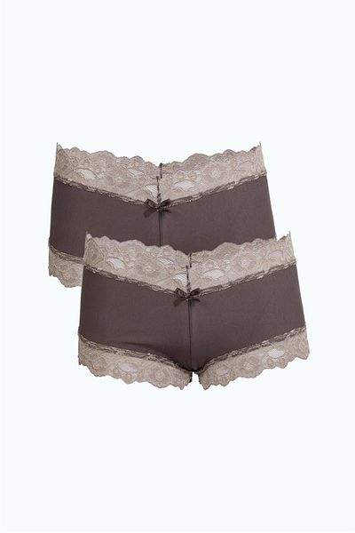 Celira Women's Cotton 2-Piece Boxer Mink 40278