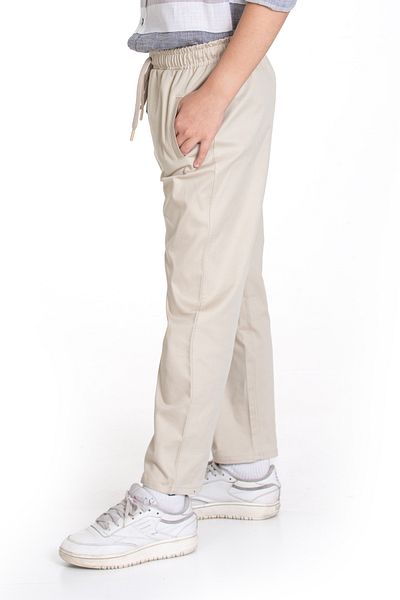 Pi Pengai Boy's Elastic Waist and Corded Trousers 1162.1