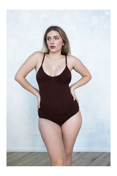 MİSTİRİK Mamey Model Snap Fastener Bodysuit Corset Body Shaper Black Color6