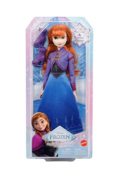 Disney Mattel Disney Karlar Ülkesi Buz Patencisi Anna Bebek, Paten Kış Festivali JBG54