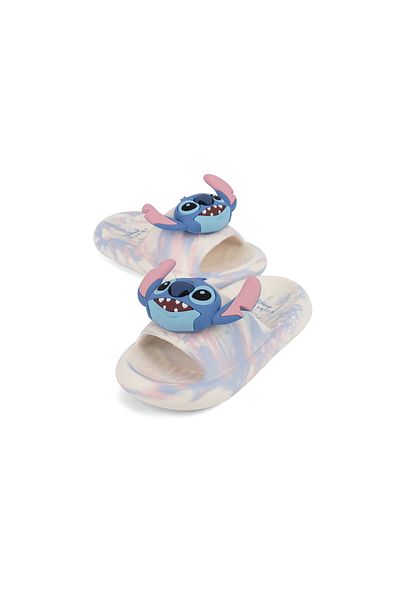 URBAN HAUL Girls Disney Stich Print Slip on Sliders For Kids Suitable for Daily Use