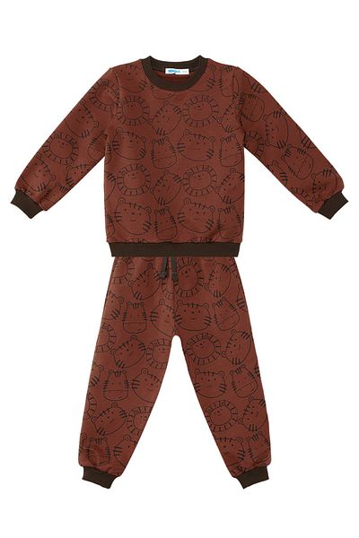 Denokids Set de trening Animals Baby Boy maro