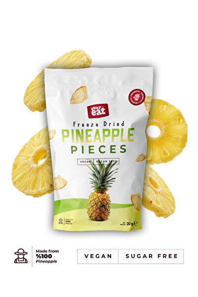 EverEat Ananas Kuru Meyve Cipsi - Dondurularak Kurutulmuş Freeze Dried Çıtır Ananas