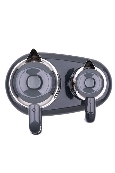 KORKMAZ Mia Tea and Coffee Machine - Inox/Smoked