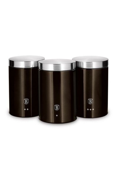 Berlinger Haus Set of 3 food containers Shiny Black Collection
