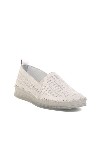 AYK'S Pantofi casual de damă din piele naturală albă 510 Z
