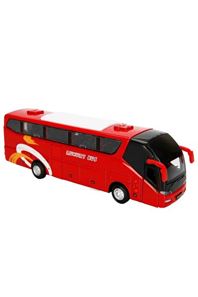 PopŞeker Die Cast Pull & Go Bus with Sound & Light 19 Cm: City Fun in Miniature!
