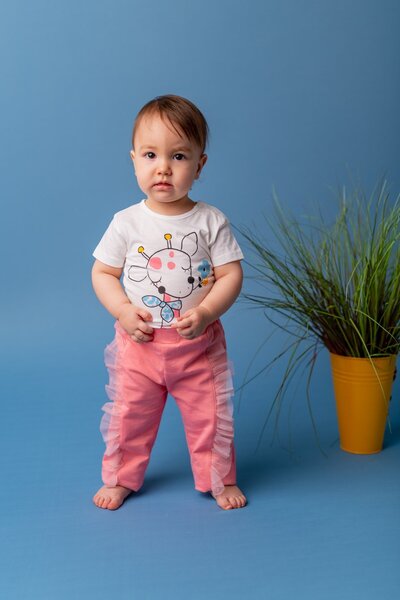 Zeyland Rosafarbenes Badi-Hosen-Set für Babys