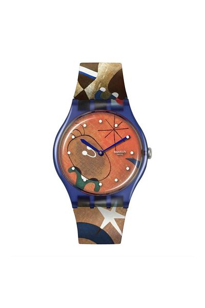Swatch So29Z136 Miro's Women & Bird in the Moonlight Unisex Wristwatch So29Z136