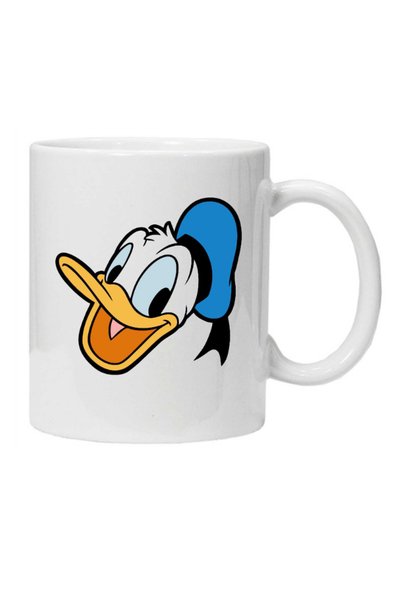 OEM Cana albă personalizată Donald Duck, INOVATIX®. 330 ml