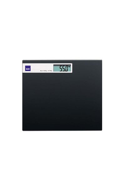 KELA Keck Lang Personal scale, black digital glass, up to 150 kg GRAPHITO
