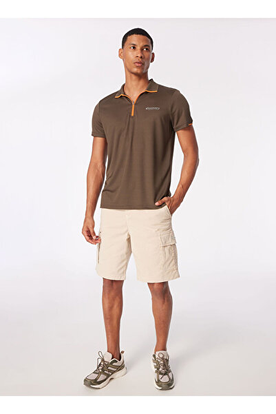 Discovery Expedition Haki Erkek Basic Polo T-Shirt D4SM-TST3246