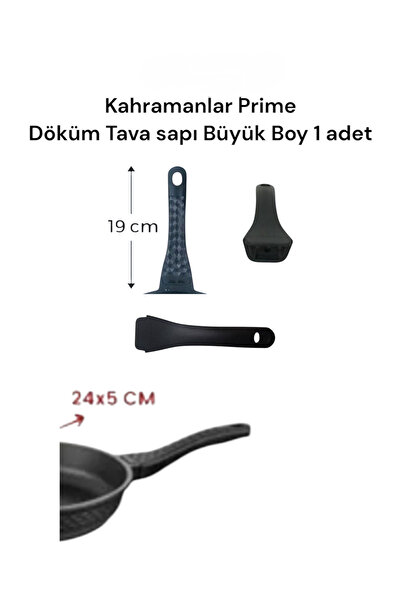 shopdrm DrmShop Kahramanlar Prime Granit-Döküm Tava Kulpu Sapı 1 adet Büyük Boy