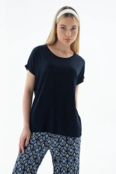 Fashion Friends 25Y0194K1 Women's Crew Neck Blouse
