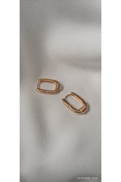 ARİ TAKI أقراط مستطيلة من الفولاذ ROSE