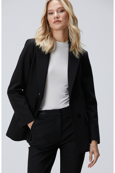 Network Siyah Blazer Ceket