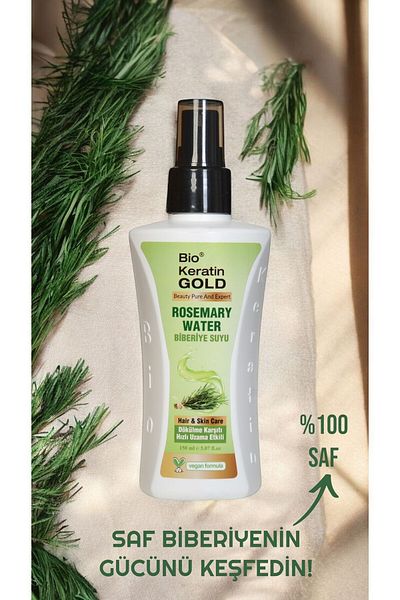 Bio Keratin Gold Rosemary Water Pure Hair Tonic with Anti-Shedding and Fast Hair Growth Effect 150 ml