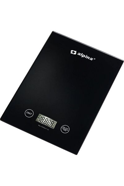 Alpina Cantar digital de bucatarie 5 kg negru
