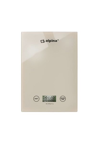 Alpina Digital kitchen scale 5kg beige