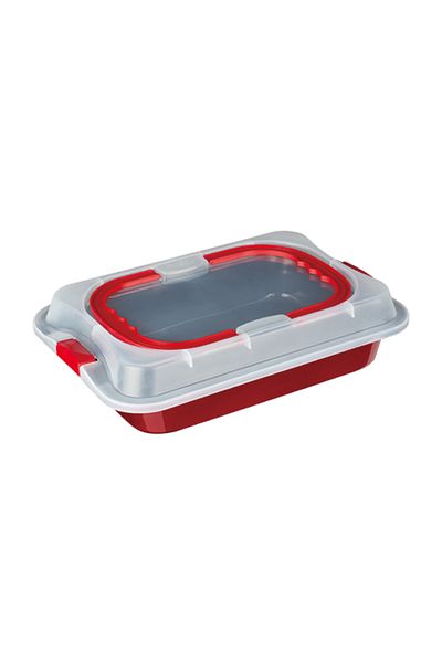 Berlinger Haus Baking tray with lid Burgundy Metallic Line 36.5x24.5x5.5 cm