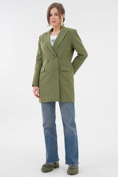 Saade Khaki Button Detailed Business Jacket