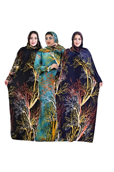 Genrics اسدال صلاة واستقبال مجموعة مكونة من 3 قطع واسع ومريح مقاس واحد يلبس و...