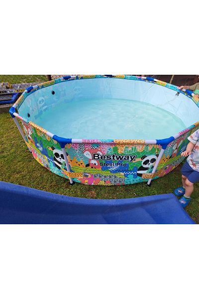 BESTWAY Colorful Round Column Pool Jungle Bear