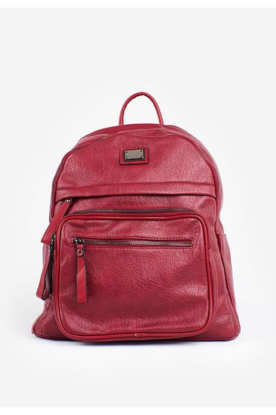 B T Shoes Abriella women's backpack red