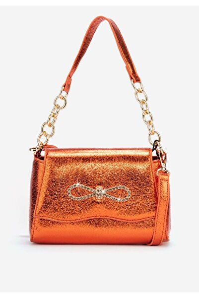 B T Shoes Zaiya orange shoulder bag