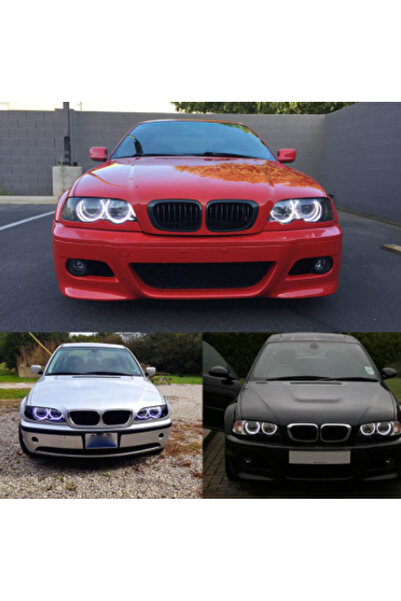 caralp BMW E46 318 320 325 330 CCFL Angel Beyaz Encıl Seti Far Halkası