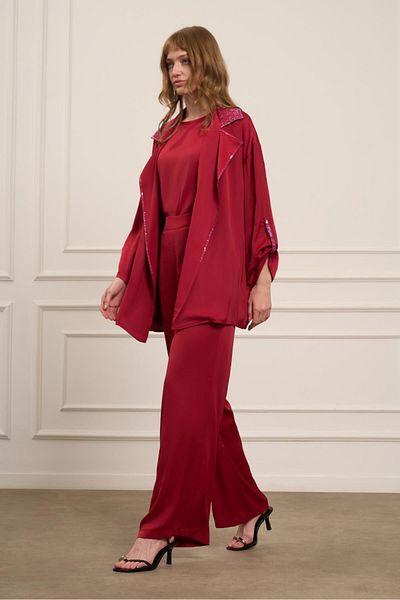 FTZ WOMEN طقم حجري نسائي أحمر كلاريت 31074
