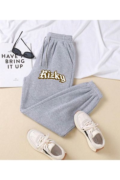 RPT MODA ΦΟΡΜΑ JOGGER ΜΕ Άνετο ΕΛΑΣΤΙΚΟ ΠΟΔΙ ΚΑΙ ΤΣΕΠΕΣ KIZKY PRINTED JOGGER BOTTOM TRACKSUIT