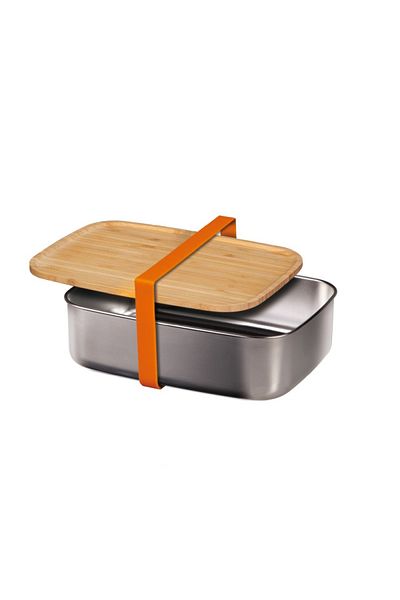Berlinger Haus Snack box with bamboo lid, stainless steel