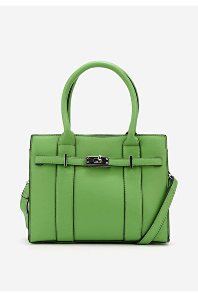 B T Shoes Yvesa green handbag