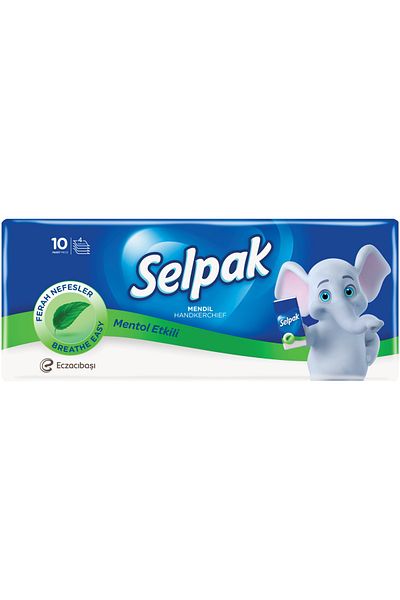 Selpak Hanky Mentholated Pocket Tissues - Pack of 10 Pieces